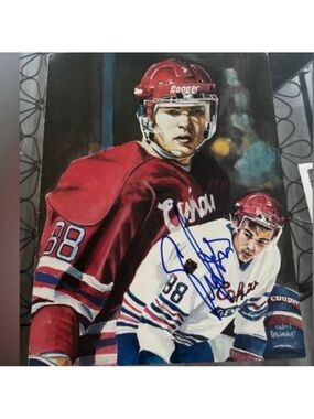 Eric Lindros Oshawa Generals Signed Autograph 8x10 Hockey Photo With COA